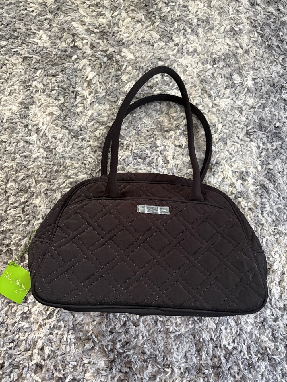 Vera Bradley Black Quilted Purse with matching coin purse NEW W TAG